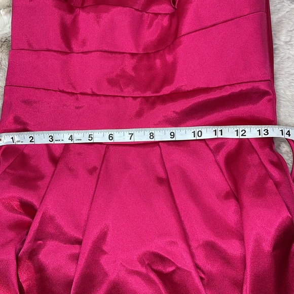 Teeze Me•Fuchsia Strapless Dress - Picture 7 of 10